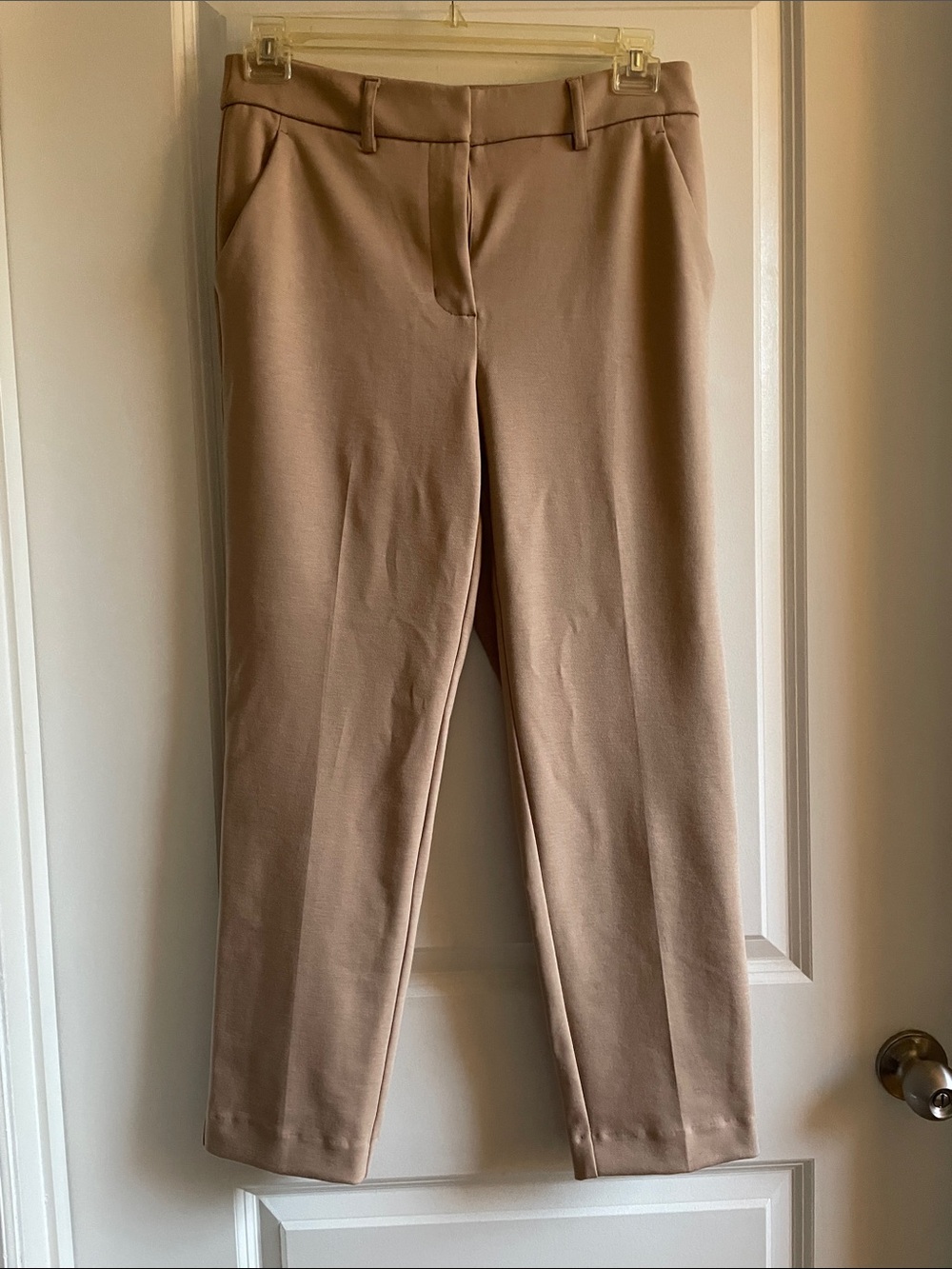 Simply Vera Vera Wang Beige tan Tailored pants ankle length stretch - Picture 2 of 14